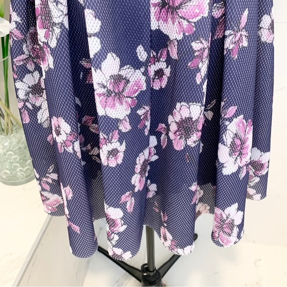 Torrid Skater Dress Purple Floral Sleeveless 16 - Picture 6 of 16